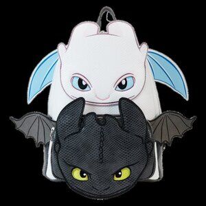 How to Train Your Dragon Light & Night Fury Cosplay Mini Backpack NWT​​